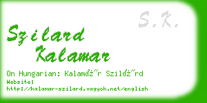 szilard kalamar business card